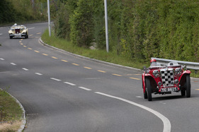 MG TC (1949) - am Start beim GP Suisse 2012 in der Kategorie Sport- und Tourenwagen 1946 - 1962
