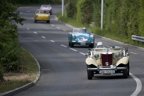 MG TD (1951) - am Start beim GP Suisse 2012 in der Kategorie Sport- und Tourenwagen 1946 - 1962